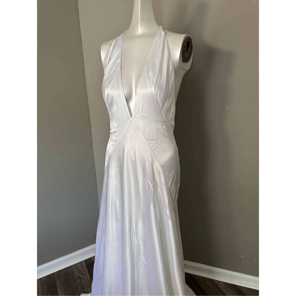 MICHAEL LO SORDO Alexandra silk-satin gown Size US10 $1,190 - Picture 6 of 14